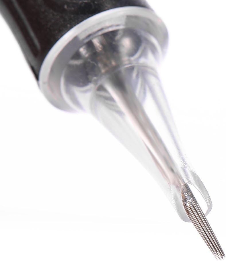 woobles Tattoo Cartridge Needles, 10 Pcs Tattoo Cartridge Semi Permanent Makeup Disposable Needles RL/RM/M1/RS for Makeup Tattoo Machine(15RL) - Image 3